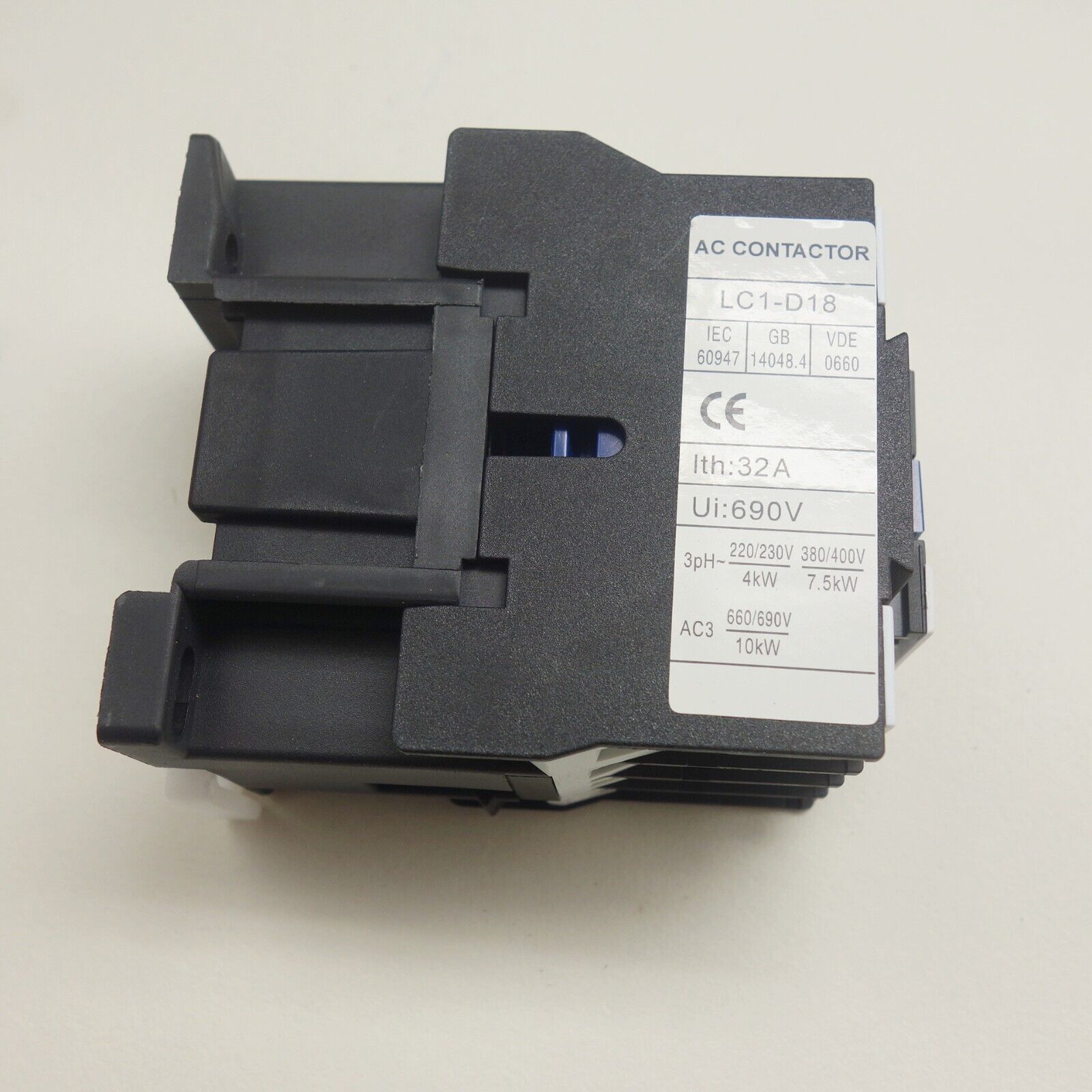 1PC NEW FITS LC1-D1810B7 AC CONTACTOR 18A 24V AC 50/60HZ 3NO+NO