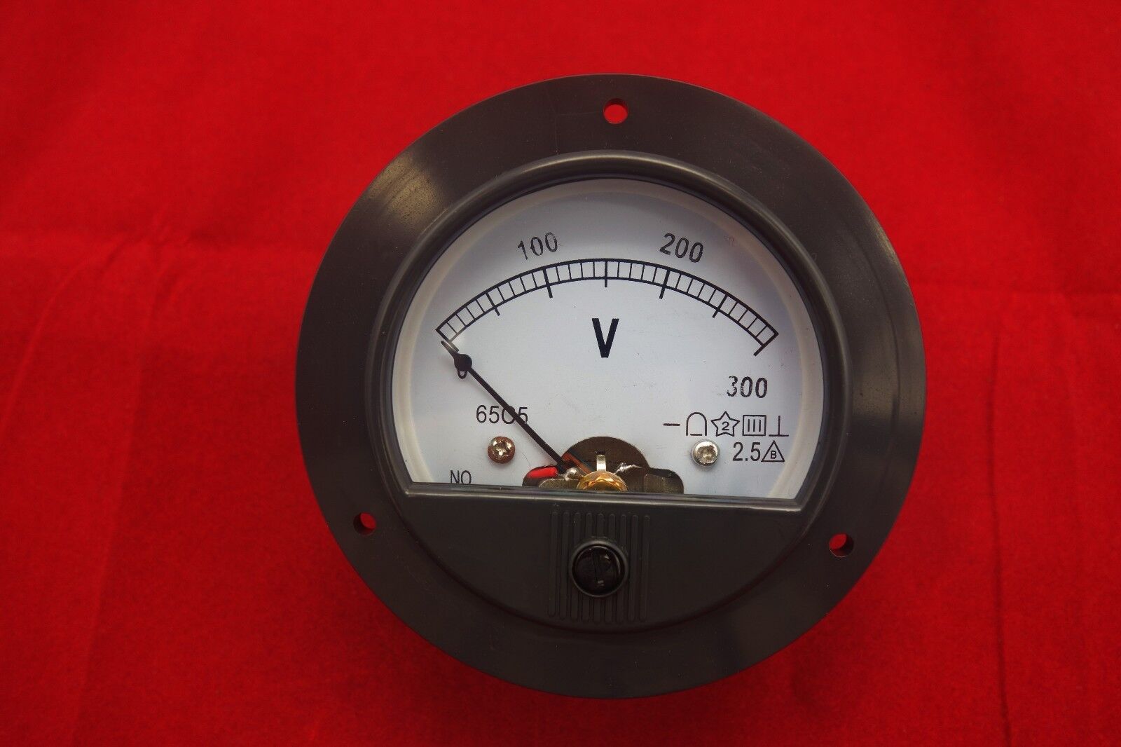 DC 0-300V Analog Voltmeter  Voltage Panel meter  Dia. 90mm Direct Connect