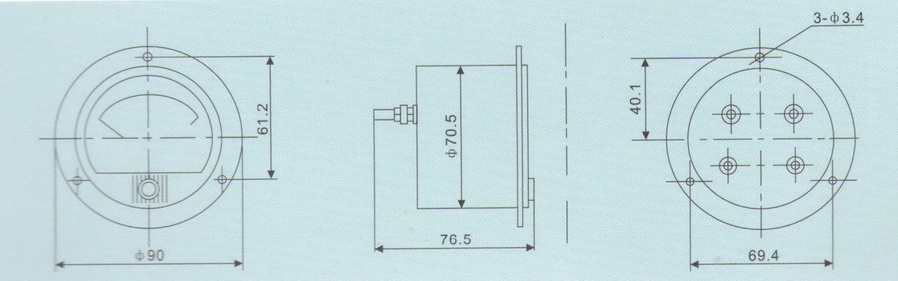 AC 0-300mA ROUND Analog Ammeter Panel AMP Meter Dia. 90mm directly Connect