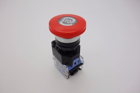 1PC 22mm Twist Release Emergency Stop Mark Mushroom 40mm  Push Button Switch