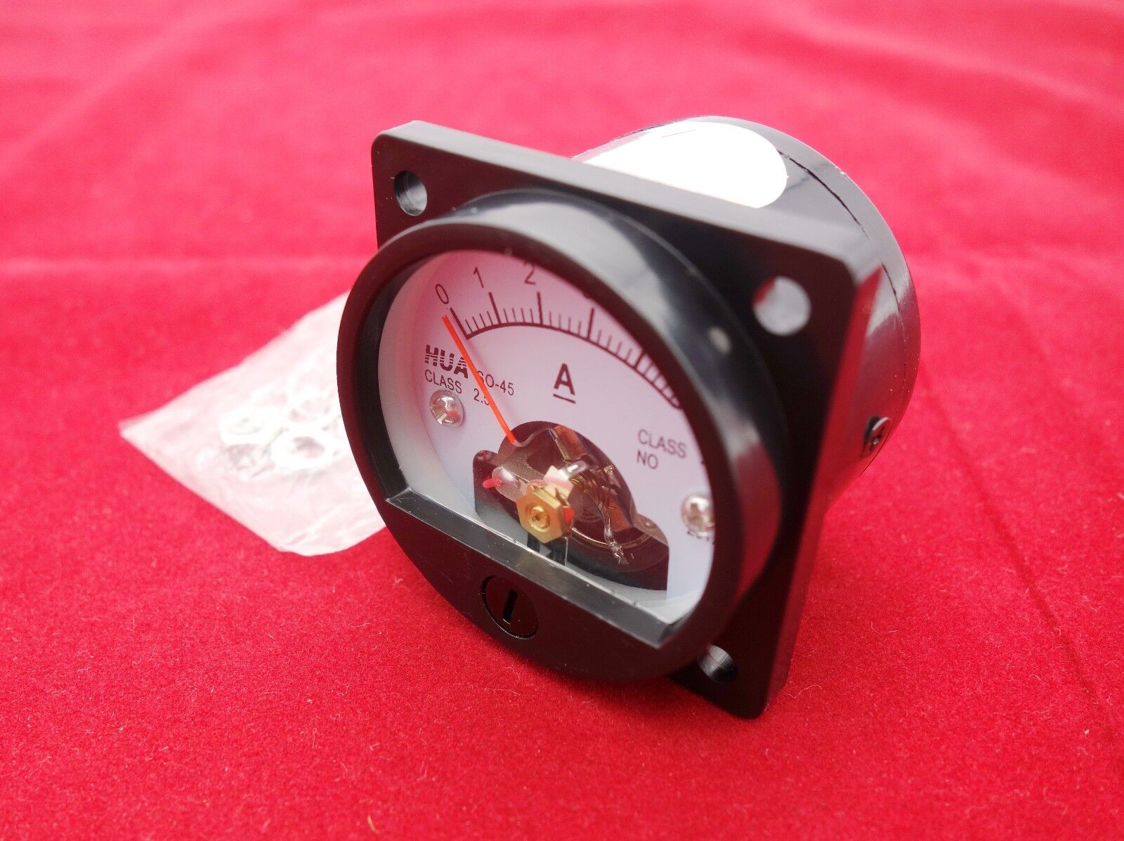 1PC DC 0-5A Analog Ammeter Panel AMP Current Meter SO45 Cutout 45mm