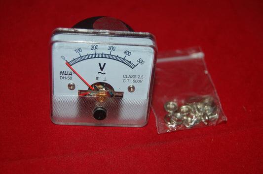 1PC AC 0-500V  Voltmeter Analogue Voltage panel meter 50*50mm directly Connect