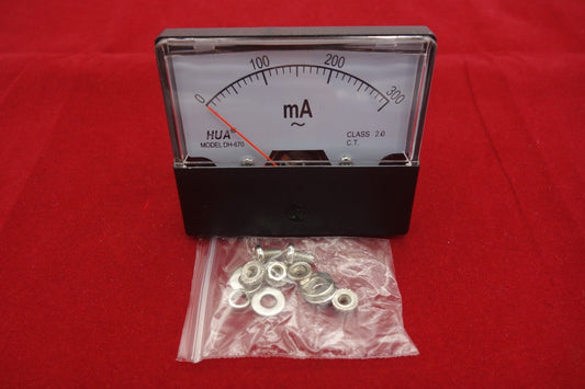 1pc AC 300mA Analog Ammeter Panel AMP Current Meter AC 0-300mA 60*70mm