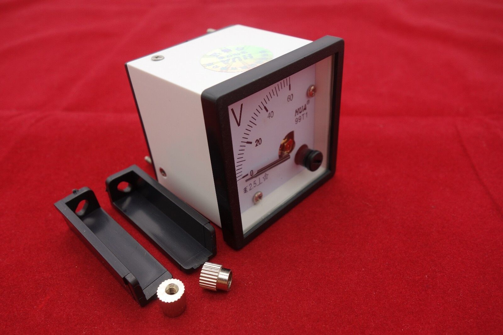 DC 0-60V Analog 48X48mm Voltage Analogue Panel meter 99T1 Directly connnected