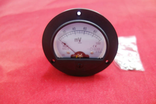 DC 0-100mV Analog Voltmeter Voltage panel meter Dia. 90mm DH62 direct Connect