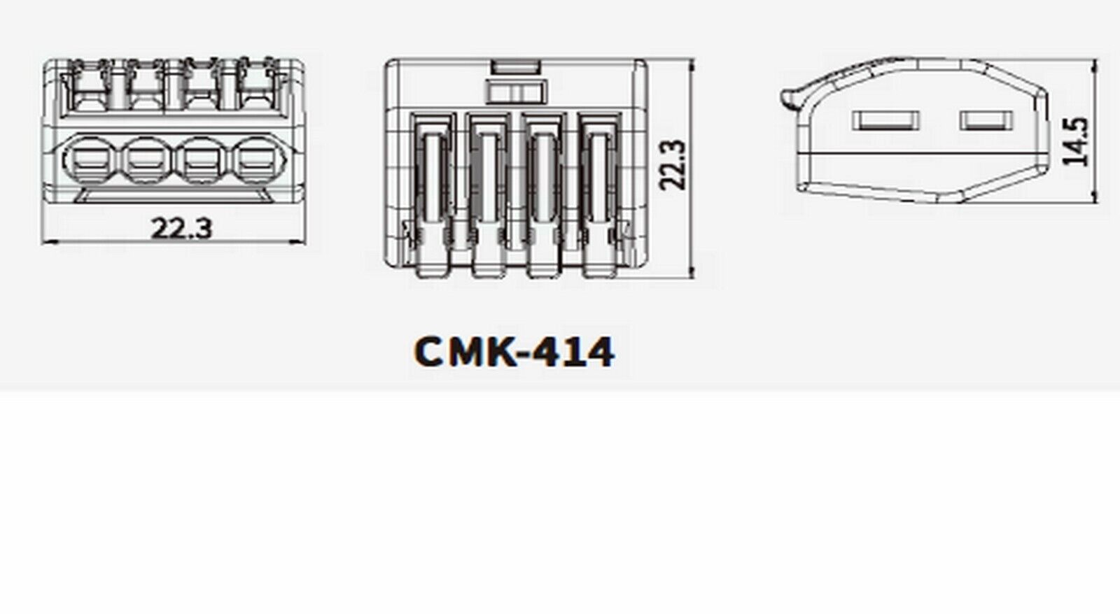 20PCS CMK SERIES PUSH IN QUICK CONNECTOR terminal block 32A  2 3 4 5 circuits