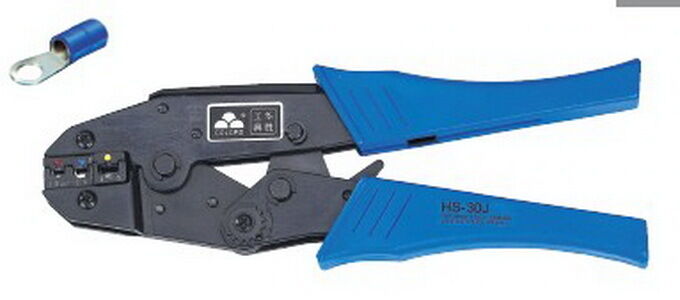 1PC RATCHET CRIMPING CRIMP PRESS PLIERS For Insulated Terminals AWG 20-10