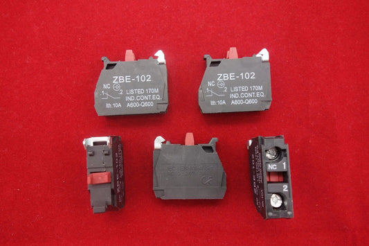 10PCS Fits ZBE-102 N/C Normal Close CONTACT BLOCK FITS XB4 XB5 Series Products