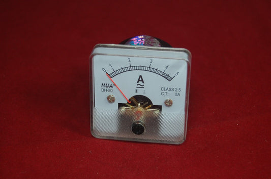 1PC AC 5A Analog Ammeter Panel AMP Current Meter 50*50mm 0-5A