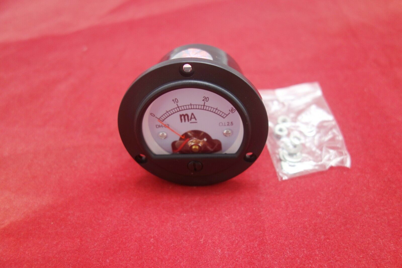 DC 0-30mA Round Analog Ammeter Panel Current Dia. 66.4mm DH52 direct connect