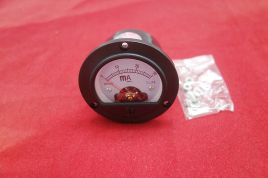 DC 0-30mA Round Analog Ammeter Panel Current Dia. 66.4mm DH52 direct connect