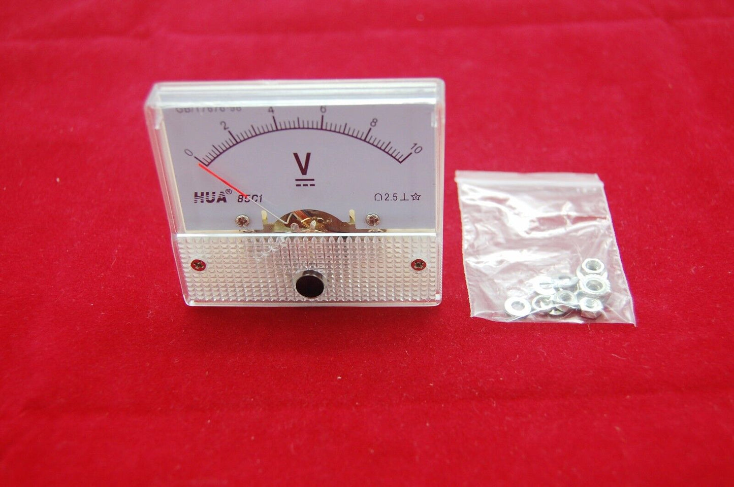 DC 0-10V Analog 85C1 56*64mm Voltage Analogue Panel meter directly Connect