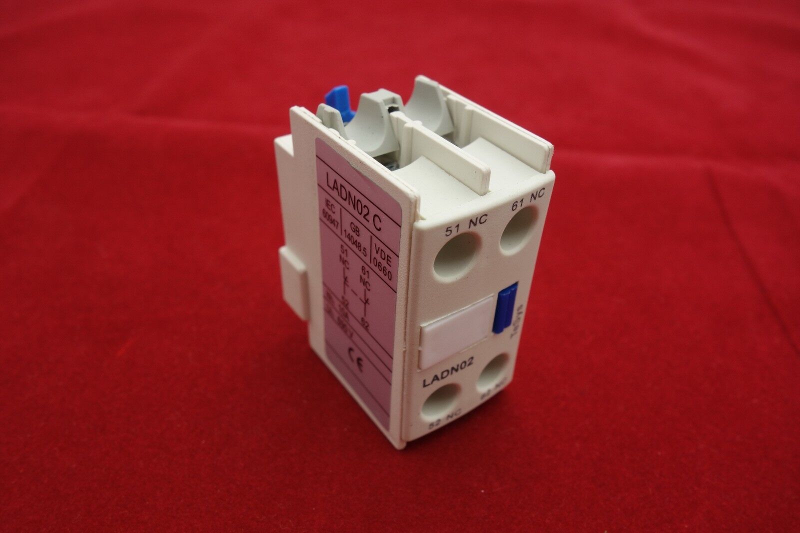 1PC Auxiliary Contact Block Fits LADN02 2NC Use for LC1D NEW TYPE CONTACTOR