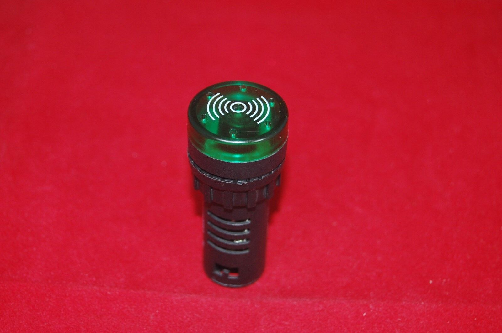 1pc 110V 22mm Flash Light GREEN LED Active Buzzer Beep Indicator  Intermittent