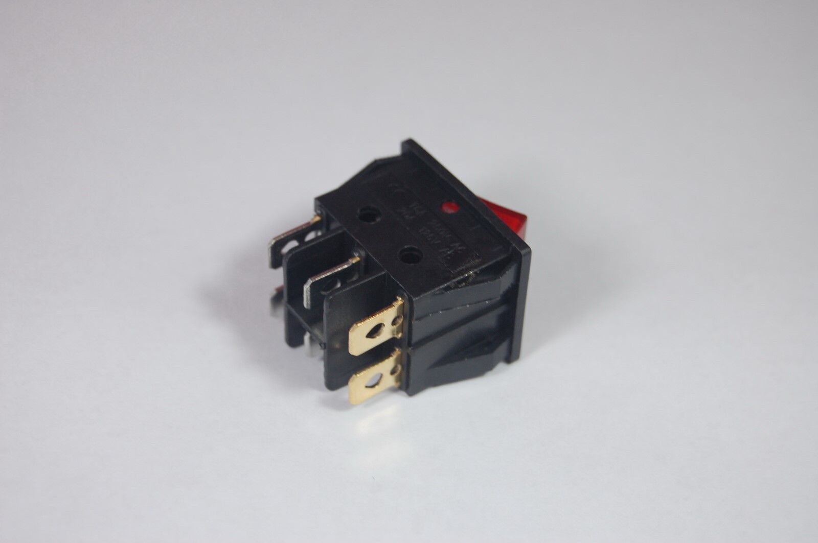 2Pcs Double 2 Position Boat  Rocker Switch 6 Pin RED Light Illuminated 12V AC/DC