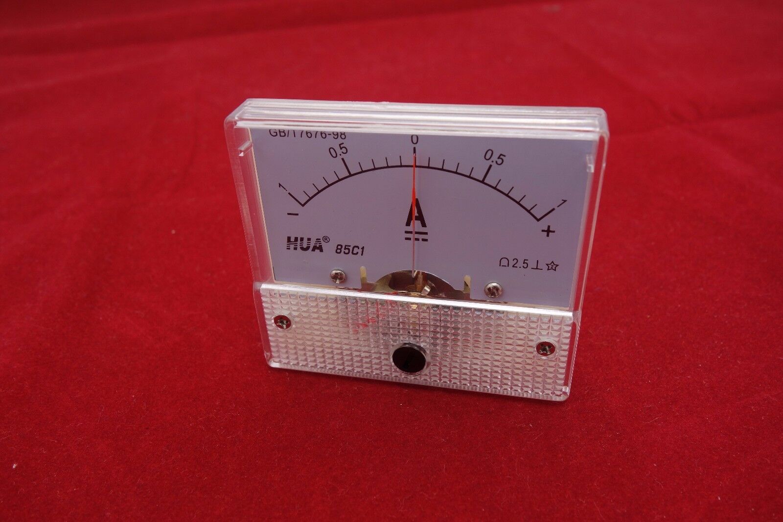 1PC DC Minus Zero Plus -1A-+1A Analog 85C1 Analogue Ammeter AMP Panel meter