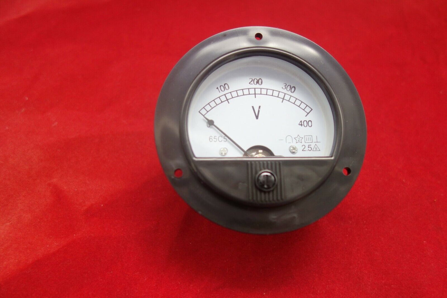 DC 0-400V Analog Voltmeter  Voltage Panel meter  Dia. 90mm Direct Connect