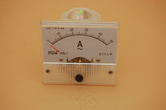 1PC AC 50A Analog Ammeter Panel AMP Current Meter 56*64MM 0-50A