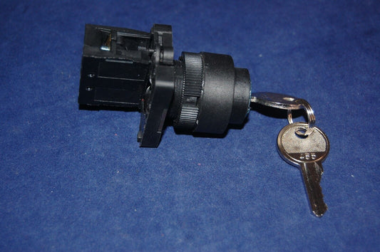 1PC FITS XB2 EG61C 22MM 1NO 2 Positions Momentary Key Select Selector Switch