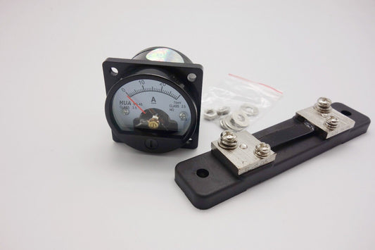1PC DC 0-30A Analog Ammeter Panel AMP Current Meter SO45 Cutout 45mm with Shunt