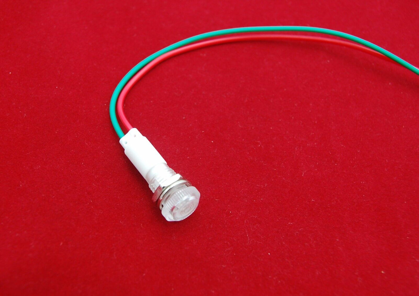 5 Pcs 24V AC/DC 10mm White Panel Mounting LED Indication Signal Pilot Lights