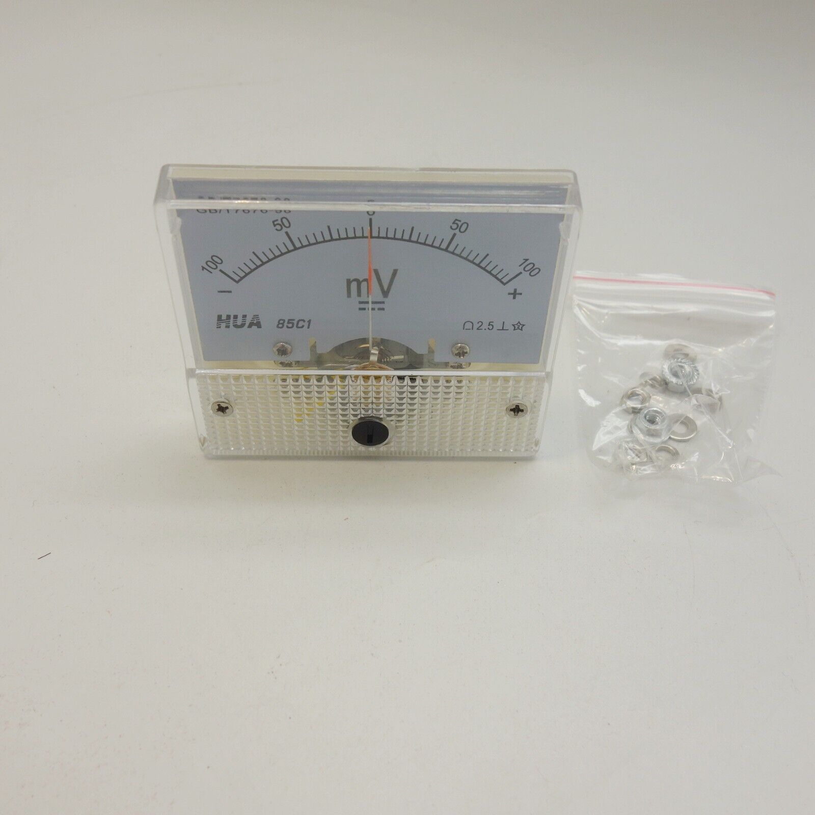 DC Minus Zero Plus -100mV - 0 -+100mV Analog 85C1 Voltage Analogue Panel meter