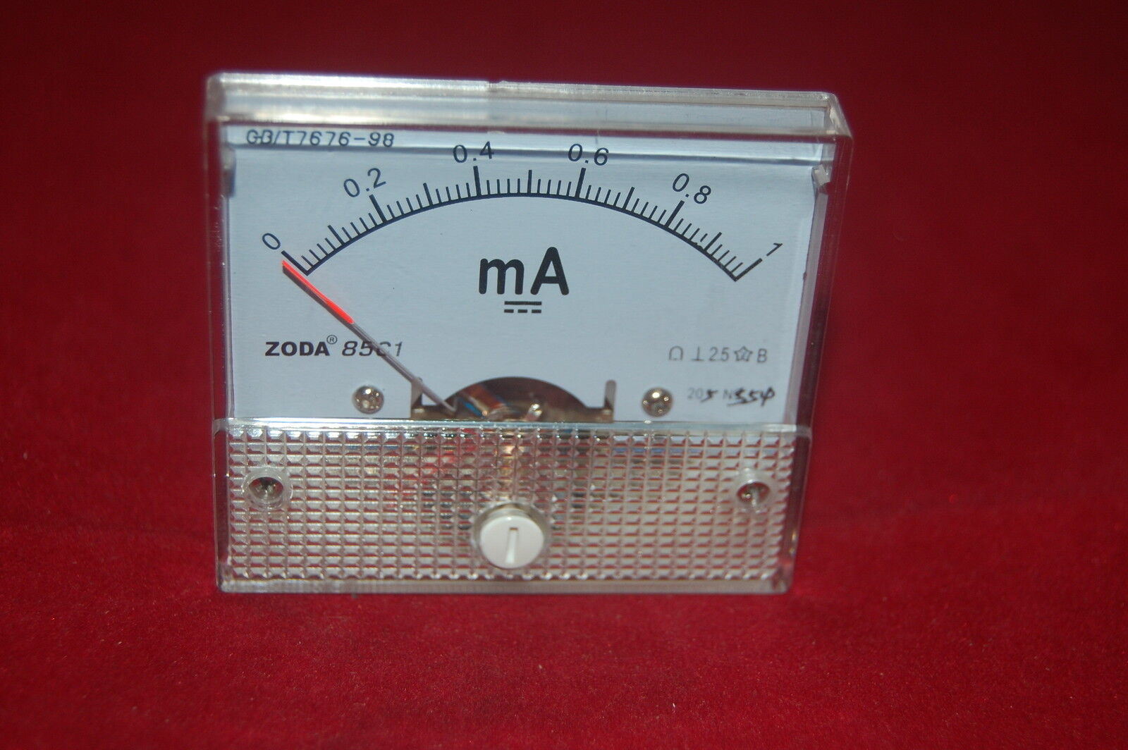 1pc DC 1mA Analog Ammeter Panel Current Meter 85C1 0-1mA DC directly Connect