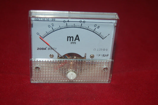 1pc DC 1mA Analog Ammeter Panel Current Meter 85C1 0-1mA DC directly Connect