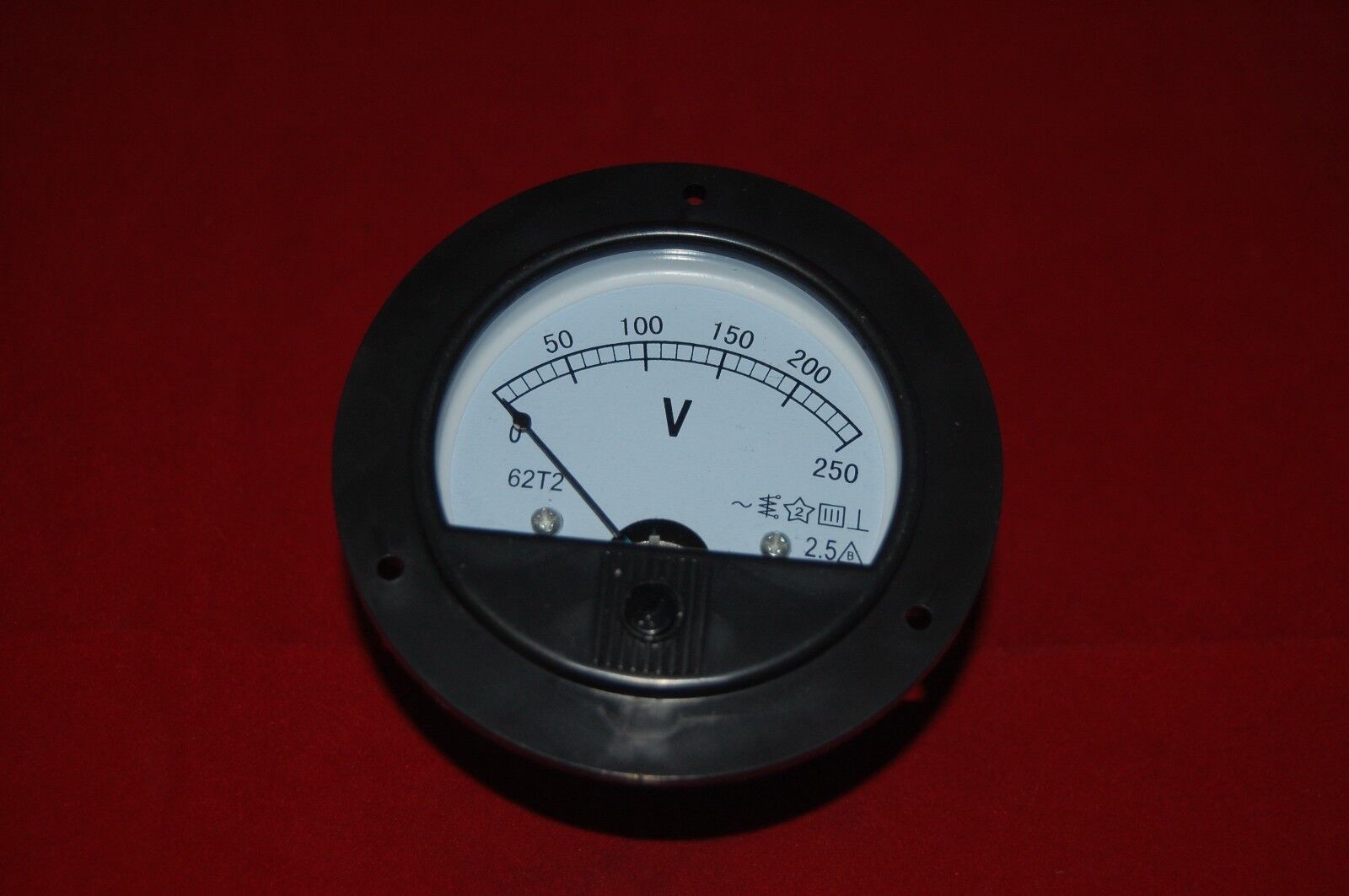 AC 0-250V Round Analog Voltmeter Voltage Panel Meter Dia. 90mm  directly Connect