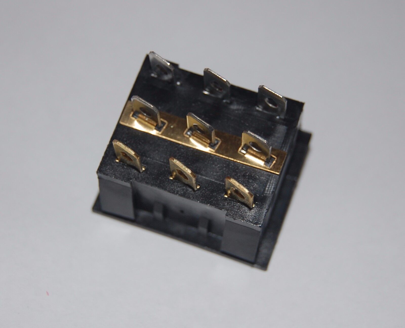2Pcs Red Light Illuminated 3 in 1 Rocker boat Switch 2 Postion 9 Pin 220V AC