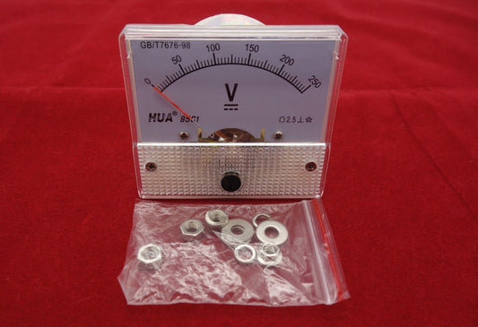 DC 0-250V Analog 85C1 Voltage Analogue Panel meter Directly connnected