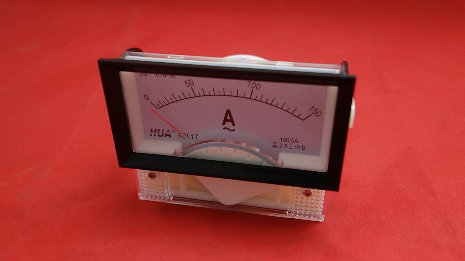 1PC AC 0-150A Analog Ammeter Panel AMP Current 69L17 with mounting bezel