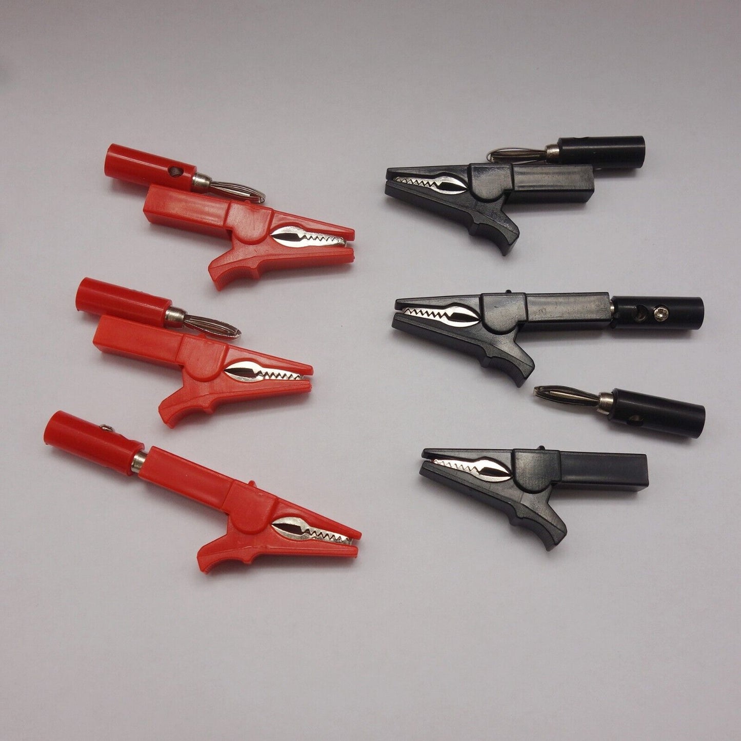 3 Pairs Crocodile/ Alligator/ Electrical Clips 55mm (2.16") Length with terminal