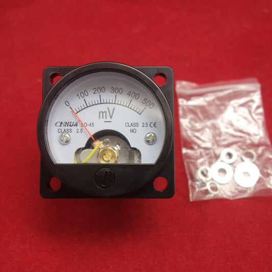1pc DC 0- 500mV millivolt Analog Voltmeter Analogue Voltage panel meter SO45