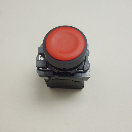 2PCS 22MM PUSHBUTTON SWITCH FITS XB5AA45 RED 1NO/1NC SPRING Return flush push
