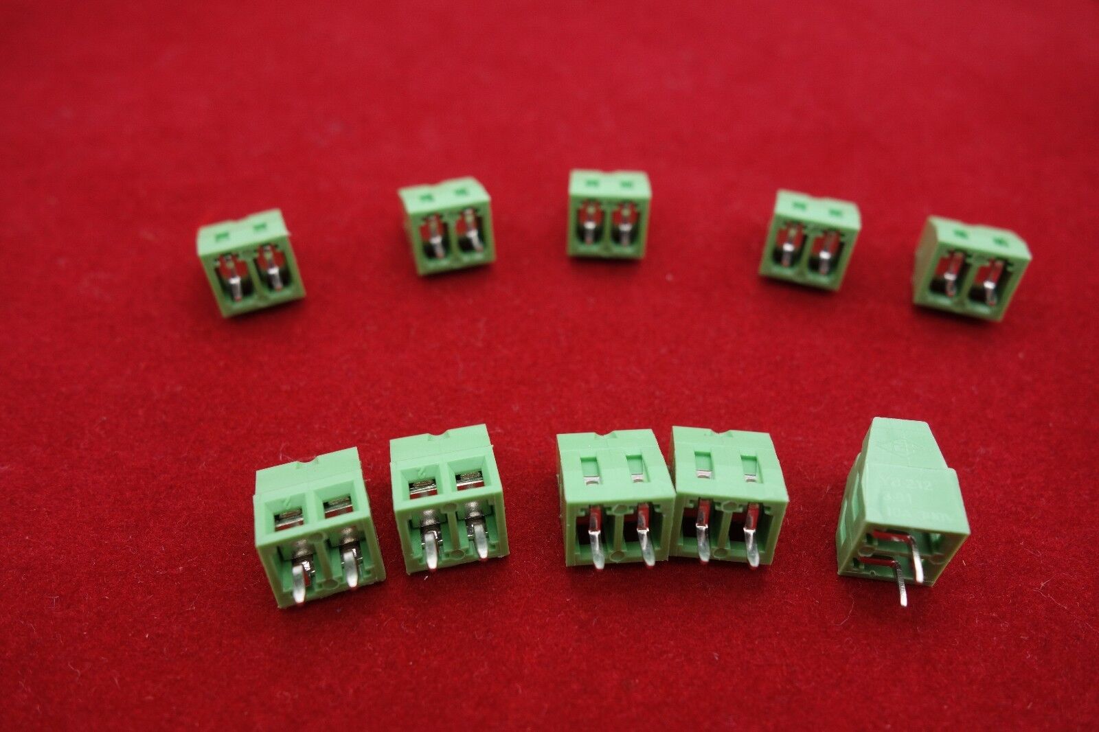 20PCS PCB Terminal Block 2 Pole 16A Pitch 5.08mm 22-14 AWG(1.5mm) Screw type