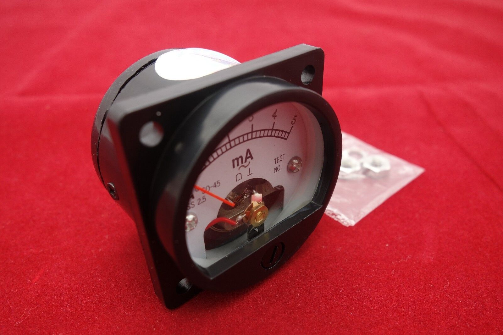 1PC AC 0-5MA Analog Ammeter Panel AMP Current Meter SO45 Cutout 45mm