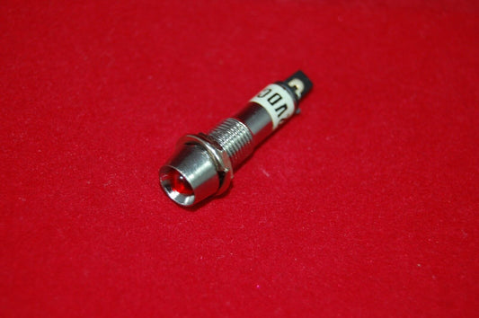 5 Pcs 24V AC/DC Panel Cutout 8mm Metal RED LED Indication Signal Pilot Lights