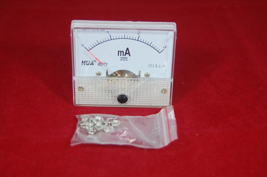 DC 3mA Analog Ammeter Panel Current Meter 85C1 0-3mA DC directly Connect