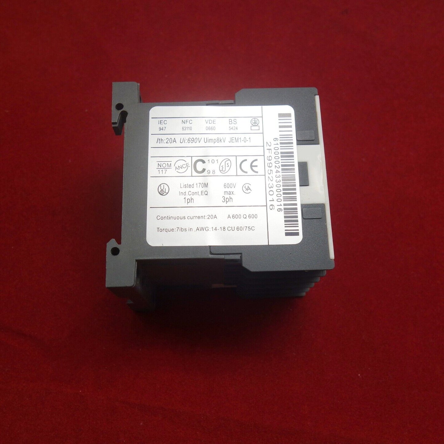 1PC NEW FITS LC1-K09008 AC CONTACTOR 9A 2NO/2NC AC 24V/110V/220V/230V/380V COIL