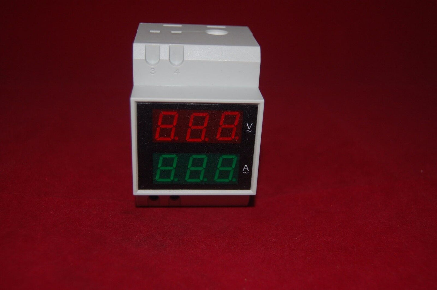 Din rail LED voltmeter ammeter voltage current meter AC 80-300V,0.1-99.9A