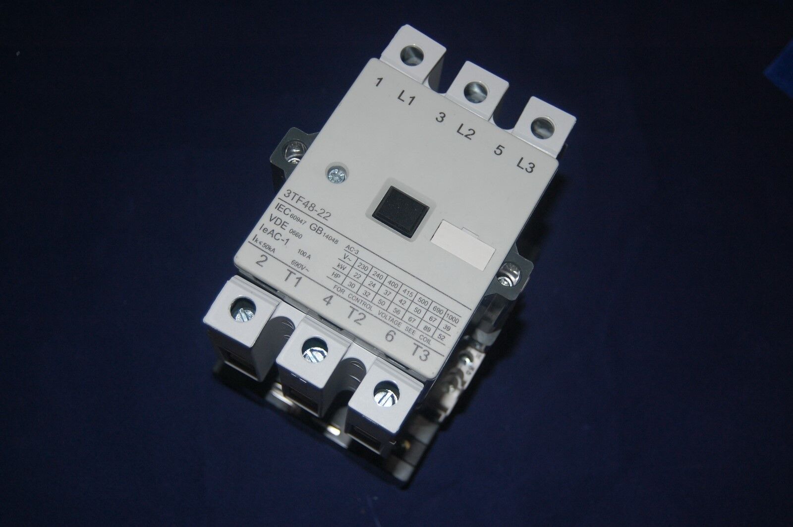 1pc New FITS 3TF48 22 AC CONTACTOR 90A COIL 24V AC 50/60HZ