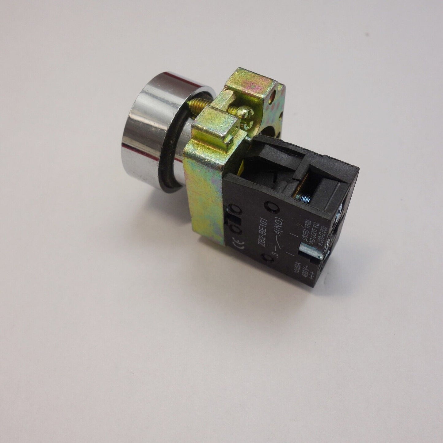 1PCS NEW FITS XB2BA51 22MM YELLOW Momentary PUSH BUTTON Switch 1NO Momentary