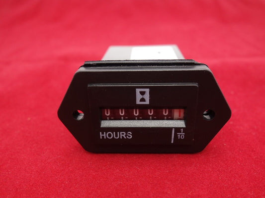1PC hours meter 1/10(99999.9) Panel Ctutout 37*24mm 100-250V AC