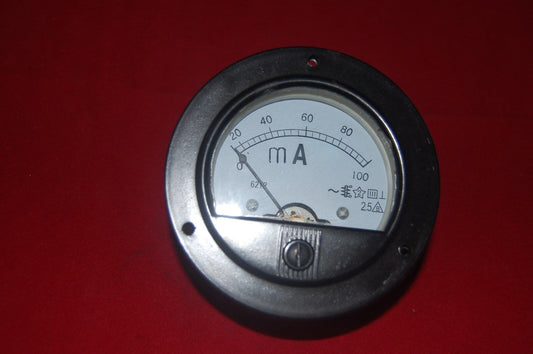 AC 0-100mA ROUND Analog Ammeter Panel AMP Current Meter Dia. 90mm direct Connect