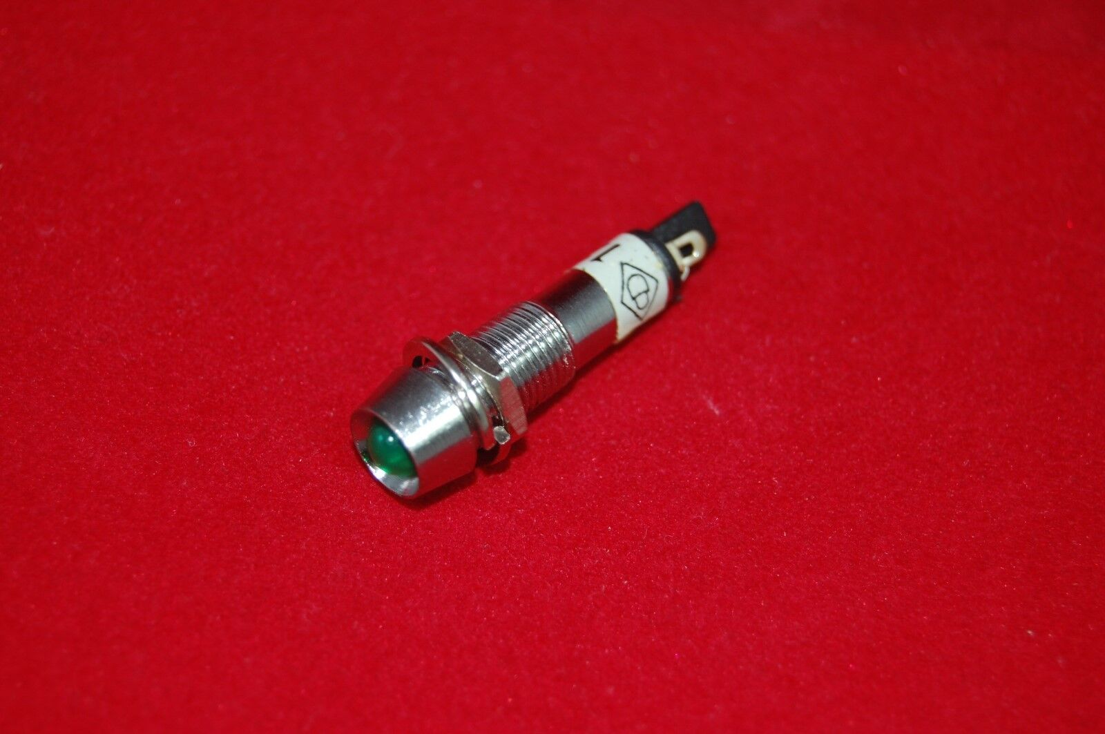 5Pcs 24V AC/DC Panel Cutout 8mm Metal Green LED Indication Signal Pilot Lights