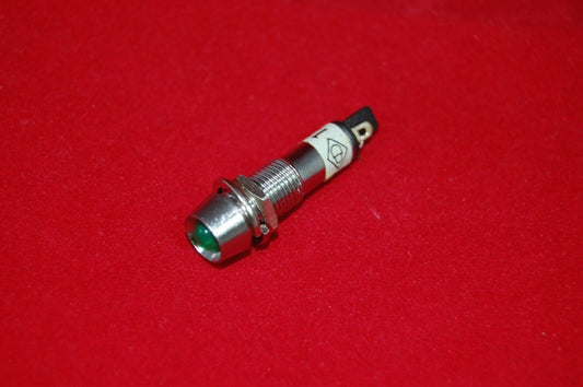 5Pcs 24V AC/DC Panel Cutout 8mm Metal Green LED Indication Signal Pilot Lights