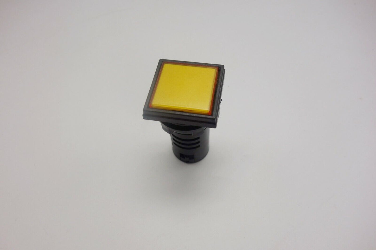 1PC Square Pilot light Yellow Color Led Lamp Cutout 22mm Screw Terminal 110V AC 