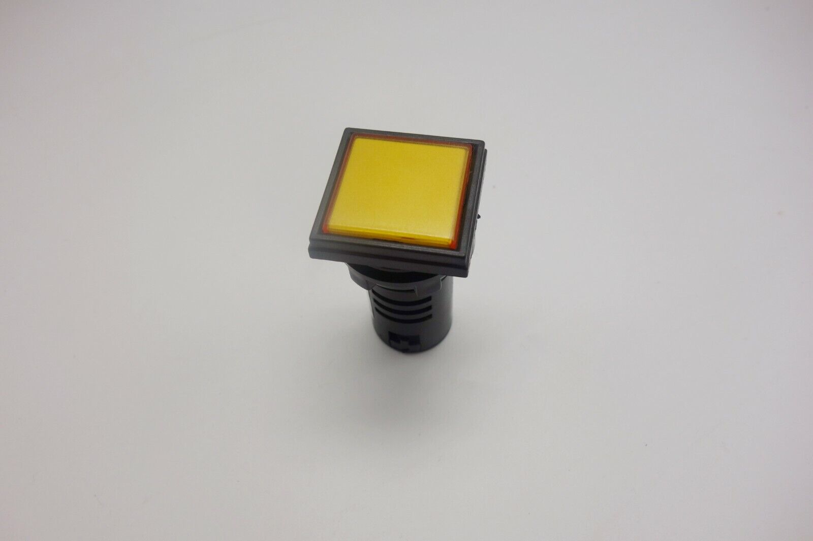 1PC Square Pilot light Yellow Color Led Lamp Cutout 22mm Screw Terminal 110V AC 