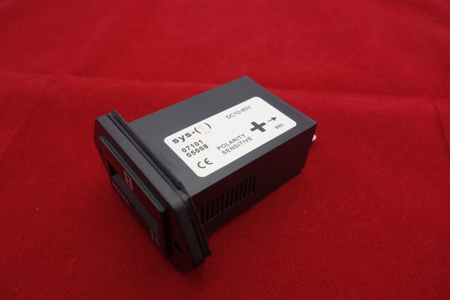 1PC hours meter 1/10(99999.9) Panel Ctutout 37*24mm 10-80V DC SYS-1
